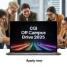 CGI Off Campus Drive 2025 Opportunity