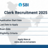 SBI Clerk Recruitment 2025