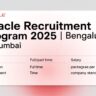 Oracle Recruitment Program 2025