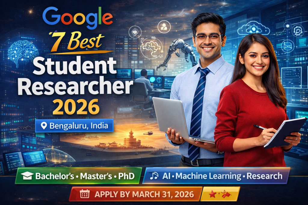 Student Researcher 2026 at Google
